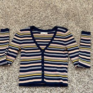 Size small Striped crop top